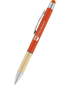 Promotional Pens: Eco-Friendly Saratoga Bamboo Grip Stylus Pen